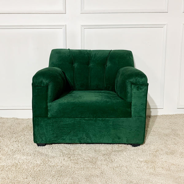 Velvet Sofa 1 Seater (Green)