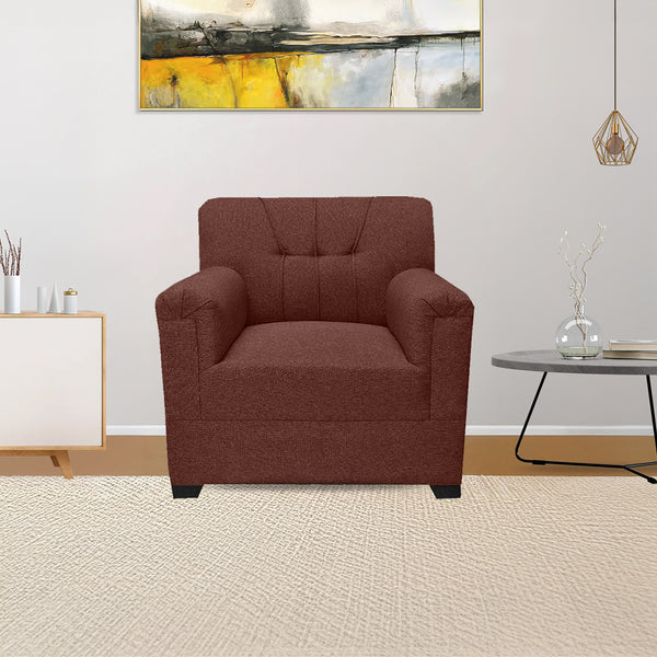 Jute Sofa 1 Seater (Brown)