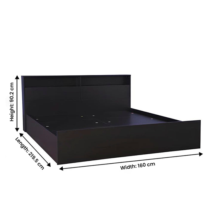 Louis Particle Board Box Storage Queen Size Bed