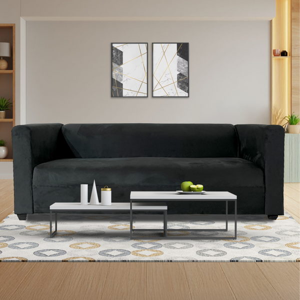 Aria 3 Seater Sofa (Black)