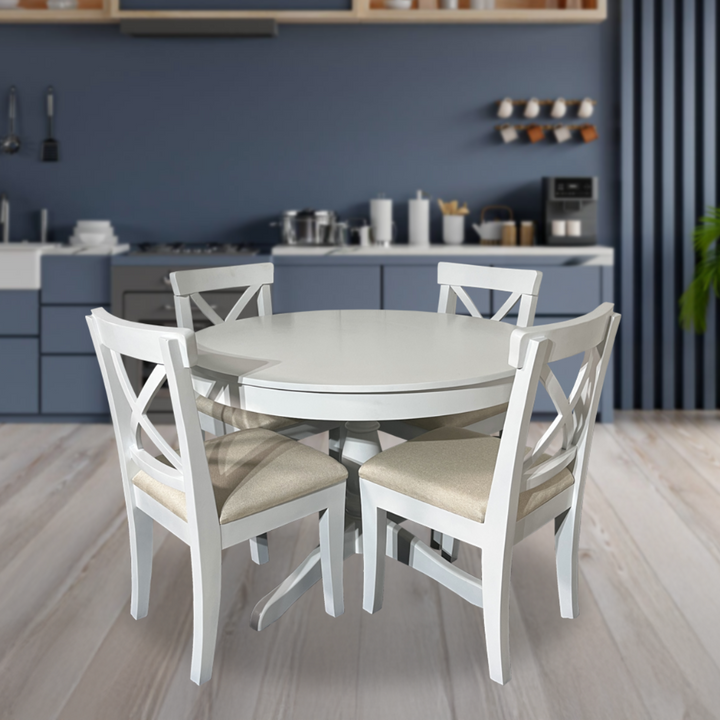 Ikea White Dining Room Table And Chairs Ellen 4-Seater Dining Table ...