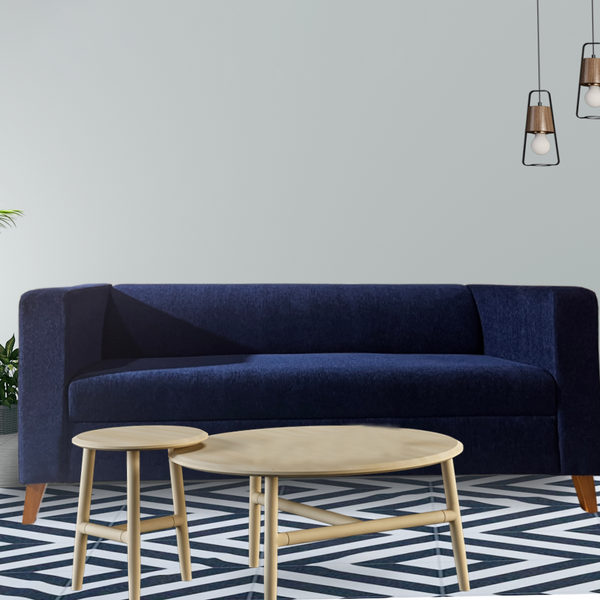 Aria 3 Seater Sofa (Blue)