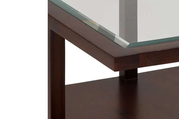 Alita Solidwood Glass Top Coffee Table