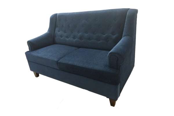 Brand New 2 (Two) Seater Royal Blue Sofa | Malphino Material