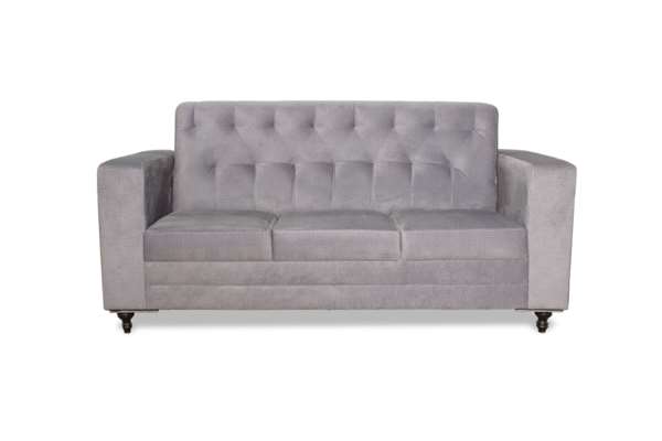 Brand New Avik 5 Seater(3+1+1) Grey Sofa with 2 Puffy