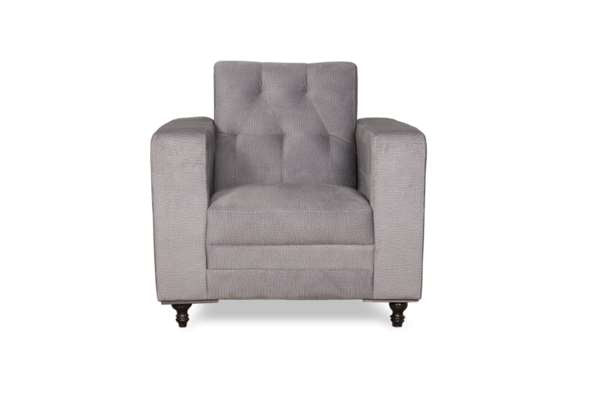 Brand New Avik 5 Seater(3+1+1) Grey Sofa with 2 Puffy