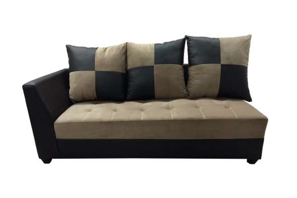 Brand New Rexine & Velvet 5 Seater L Shape Sofa