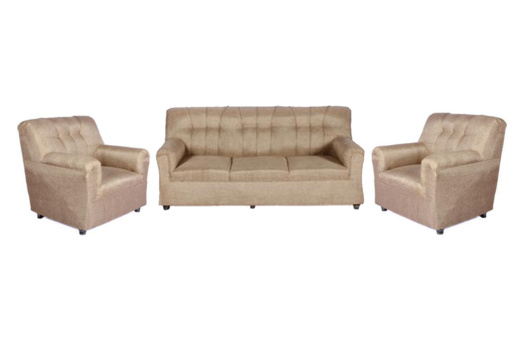 Brand New Upholstered 5 Seater Sofa Camel