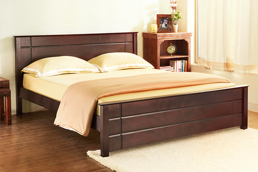 Ferry Solid Wood King Size Bed