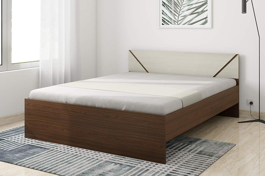 Harley Particle Board Queen Bed (Walnut Finish)